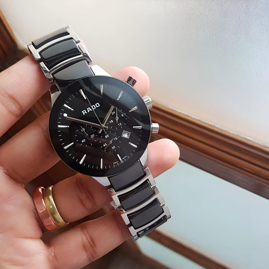 *Rado Centrix Chronograph in Black ceramic & steel Live Hands-On* 🤩