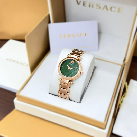 *Versace Women's Rose Gold Green Dial, Live Hands-On* ❤️