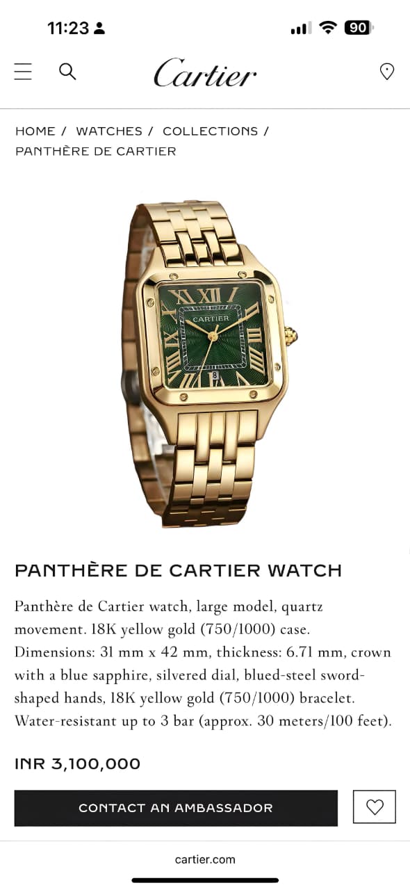 *PANTHERE DE CARTIER Original Model Series Now Available* 💯